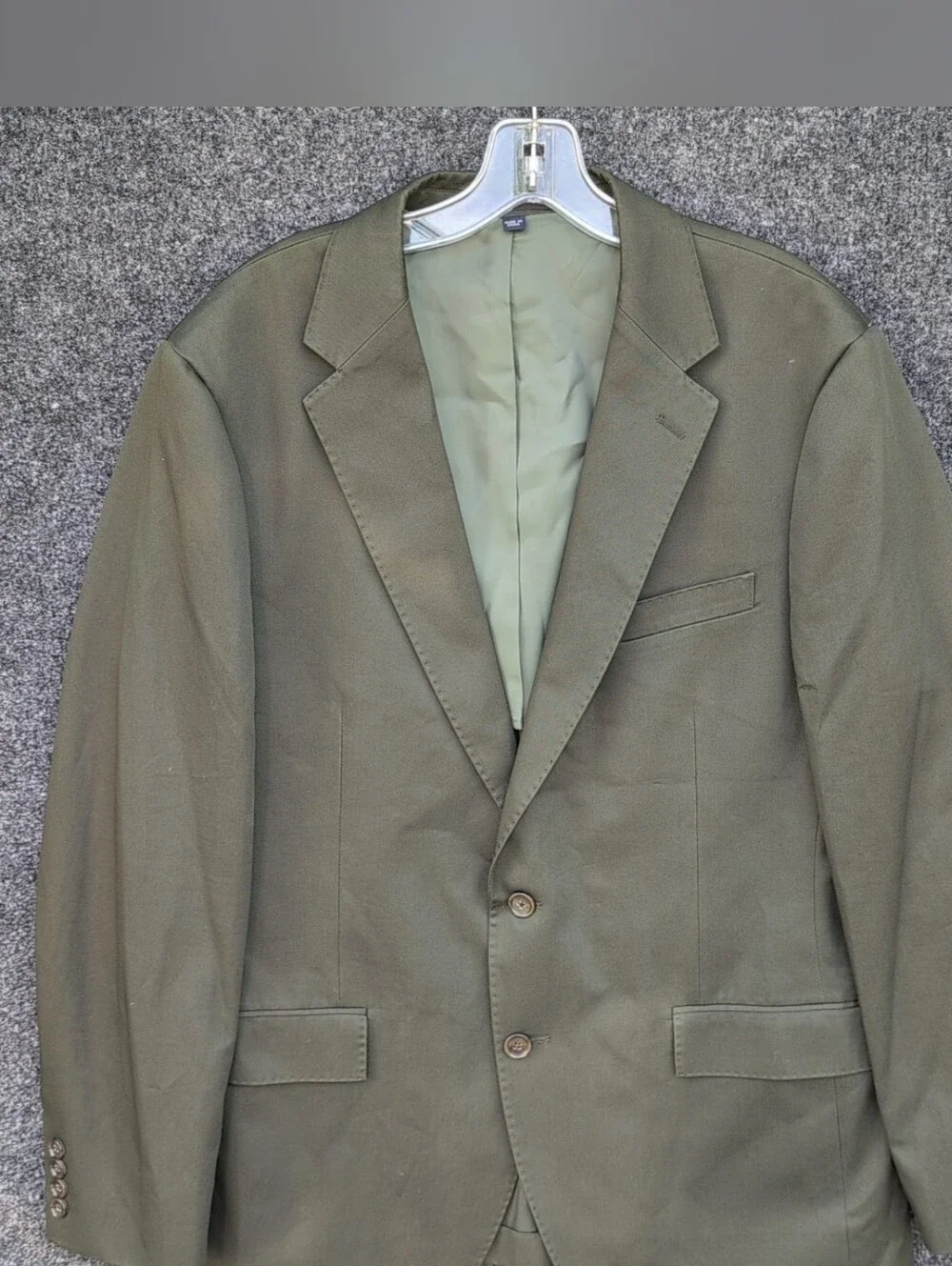 J Crew Ludlow Jacket Mens 42R Green Japanese Cotton Chino Sports Coat Blazer